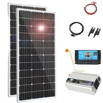 Solar panel kit, 240W output, monocrystalline efficiency, 240W 12V 24V 20A kit