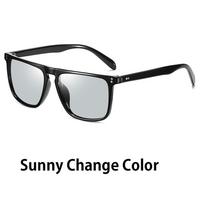 New Photochromic Polarized Sunglasses Fashion Trend UV Protection Anti Glare Sun Glasses Comfort Durable Eyewear Clearly Vision juoda pilka spalva