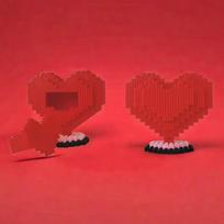 7565 Construction Brick Rose Bear a Romantic Bear featuring a Hand-Held Rose Fit designed for Present Giving a Ideal Choice designed for Companion