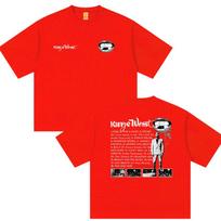Rapper Kanye West Tour Album 2026 Graphic T Shirts Unisexs Vintage Fashion Oversized Cotton Tshirt Hip Hop Street Clothing Tshirt S
