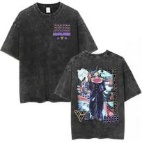 JoJos Bizarre Adventure Washed Tshirt  summer New Oversized Graphic  Cotton Fashion Streetwear YK comfortable shirt L