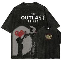 The Outlast Trials Washed Tshirt Year round clothing personality Clothes Plus Size Unisex NewModel Couples Yk Short Sleeves S