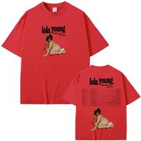 LOLA YOUNG Tour Tshirt Graphic Printing Hip Hop 100cotton Teeshirt High Quality Punk Soft Tshirt ropa hombre Gothic Clothing S
