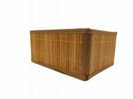 BAMBUS BASKET ORGANIZATOR sandėliavimo dėžės dydis 32 x 25 x 15 cm