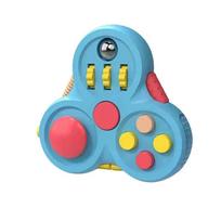 Rotating Magic Bean Adult Antistress Fidget Toy Autism ADHD Stress Relief Fingertip Toys For Kids Fidget Pad mėlyna