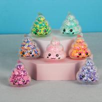 1pc Mini Elastic Poop Fidget Toy, Colorful Rubber Stress Ball for Kids & Adults