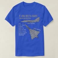 F106 Delta Dart Fighter Interceptor Blueprint TShirt 100 Cotton ONeck Summer Short Sleeve Casual Unisexs Tshirt Size S3XL S