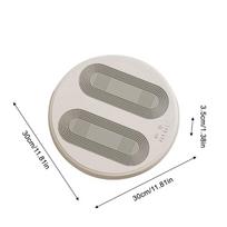 Fast Heating Foot Warmer Adjustable Temperature Feet Warmer Foot Massager  Foot Relaxation smėlis/pilka