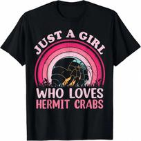 Hermit Crab Vintage Retro Just A  Who Loves Hermit Crabs T-Shirt S įvairiaspalvis