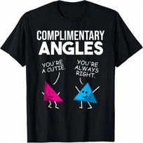 Funny Right Acute Triangle Math Teacher Gift Cool Geometry T-Shirt S įvairiaspalvis