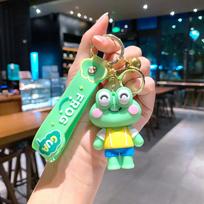 Creative Personalized Green Frog Keychain Pendant Cute Big-Eyed Frog Doll Couple Accessories Student Gifts large
