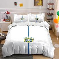 Brazilian football crest stripe Bedding sets Duvet cover sets Duvet covers Pillowcases(1 * Duvet Cover 2 * Pillowcases without duvet insert) 135x200cm