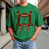 Men's Summer Crew Neck T Shirt Oktoberfest Print Short Sleeve Casual Comfortable Lightweight Tee for Outdoor Activities XXXL