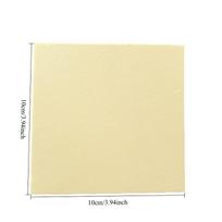 10x10cm PLA Non-Stick Work Mat for Polymer Clay Flower & Petal Making - Yellow & Pink Craft Pad for Jewelry & Earring DIY