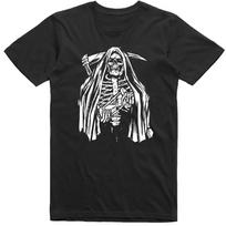 Grim Reaper Skeleton T Shirt Fantasy Horror Gothic Regular Fit Cotton Graphic T Shirts Women Unisex Vintage Streetwear Camisetas S