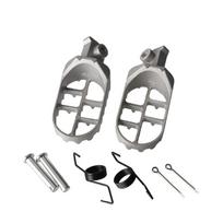 Motorcycle Foot Pegs Pedals Footrests For Suzuki Yamaha Honda KTM 50 65 70 PW 50 80 TW 200 CRF50 70 Moto Dirt Pit Bike sidabras