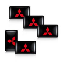 10/20PC Car Styling 3D Epoxy Decoration Emblem Sticker Decal Accessories For Mitsubishi 9 Ralliart X EX ASX L200 Colt Outlander