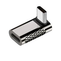 100W Type C Adapter 90 Degree Elbow 20Gbps Data Transfer Adapter Fast Charging Data Transfer USB C Male Transfer Phone