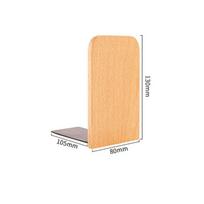 Stalo organizatorius Stalo knygų lentyna Buko riešuto knygų atrama Natūralaus medžio knygų atramos Minimalizmas B(13X8)-Beech Wood