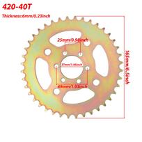420 Chains 40T/50T/60T Teeth Motorcycle Chain Sprockets Rear Back Sprocket Cog For CT100U Mini Bi110cc 125cc 140cc Dirt Pit Bike