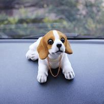 Decoration Husky St Bernard Nodding Puppy Doll Car Dog Ornament Shake Head Dog Simulation Car Dog Beagle