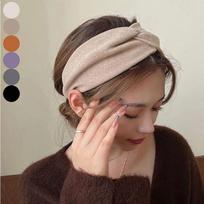 Turban fabric wide twist women's bandana go headband twisted headband women's headband twisted band brown