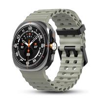 Originalus dirželis Samsung Galaxy watch Ultra 47mm priedai Jūrinio mėlynumo Silikoninis Sportinis Apyrankė Correa Galaxy watch 7 Ultra Dirželis Galaxy watch Ultra
