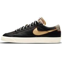 Nike Blazer Low 77 Premium Removable Swoosh - Black Unisex Sneakers Deep-Royal-Blue Light-Stone DH4370-001 44 black