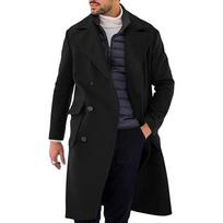 Autumn and Winter Woolen Men's Coat Thickened Long Nizi Coat M