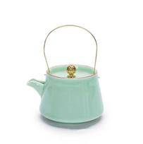 Japanese Style Celadon Ceramic Teapot – Creative Porcelain Kettle with Handle for Home & Office Kung Fu Tea A