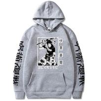 Anime Jujutsu Kaisen Fushiguro Toji Hoodies Autumn Winter Fleece Streetwear Tops S