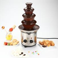 Chocolate Fountain 4 Tiers Electric Melting Machine Fondue Pot Set for Chocolate Candy Ranch Nacho Cheese EU 220V Fountain EU