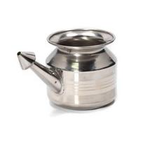 TreegoArt Stainless Steel Plain Neti Pot Wash Neti pitcher For Storing & Serving Water- Pack Of 1 (350 ML) 350 Ml sidabras