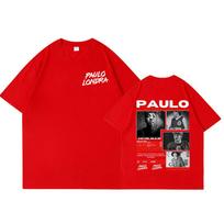 Rapper Paulo Londra Homerun Tshirts Unisexs Women Fashion Hip Hop Oversized T Shirt Casual Cotton Short Sleeve Tshirt Streetwear S
