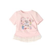 Deesha Girls' Summer Lace Print T-Shirt 130