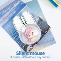 M12 Wireless Dual-Mode Mouse – Bluetooth Connectivity for Office & Tablet, High-Aesthetic Glowing Design, Elevate Your Workspace white balta