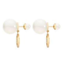Dior Original Design Resin Earrings Unisex Earrings Gold E2325WOMCY_D03S F,Gold
