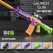 M416 Radish Gun Multi S Automatic Extractor Manual Fire Simulation Boy Toy Gun Soft Bullet Stress Relief Toy Children's Gift