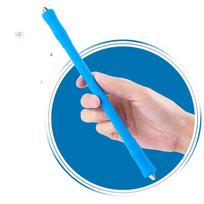Silicone Spinning Pen Fidget Spinner Rotating Toys Adults Antistress Anti-slip Hand Spinner Toys For Children Gifts mėlyna