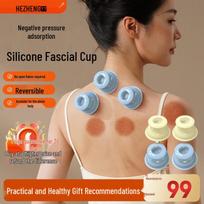 HEZHENG Silicone Cupping & Gua Sha Set CN plug (adapter included)