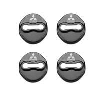 Fit For Mitsubishi Asx Lancer Outlander Pajero Ralliart 4PCS Door Lock Decoration Rust Protection Stainless Steel Plastic Cover