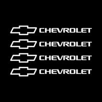For Chevrolet Onix Aveo Orlando Sail Malibu Camaro Colorado Volt 4Pcs Reflective Car Styling Wheel Rims Body Stickers Decoration balta