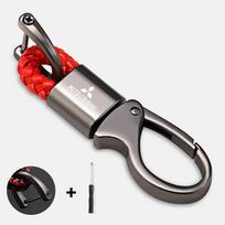 Zirconium alloy keychain accessories, compatible with Mitsubishi Pajero Sport, ASX, Lancer, L200, Attrage, Xpander, and Eclipse;