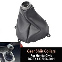 New Gear Shift Knob Shifter PU Leather Boot Cover Case For Honda Civic DX EX LX 2006 2007 2008 2009 2010 2011 Car Accessories