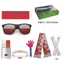 Set de accesorios para fans de fútbol Argentina para copa mundial banderas gafas y aplaudidores
