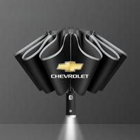 For Chevrolet Aveo Bolt Onix Cruze Spark Cavalier ColoradoTrailblazer Traverse Car Automatic Folding Windproof Sunshade Umbrella juoda