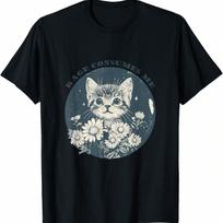 Funny Rage Consumes Me Cat Flower Cute Kitty Cat Meme T-Shirt(1) S įvairiaspalvis