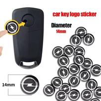 14mm Aliuminio Automobilio Raktų Ženklelio Emblemos Pakeitimas Automobilio Raktų Lipdukai Opel Astra Insignia Mokka Zafira Corsa Vectra Antara Meriva 2pcs