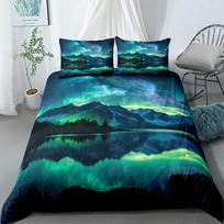 Aurora Hometown Duvet Cover Set UK Single Double Queen US Twin Full King Size pkm Bed Linen Set 155x200cm