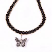 Accessories Choker Lace Collarbone Chain Female Butterfly Necklace Sexy Necklace Collar Female